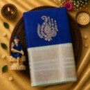 Luxury Korvai Soft Silk Saree with Rich Pallu & Contrast Puttas Border | Contrast Blouse