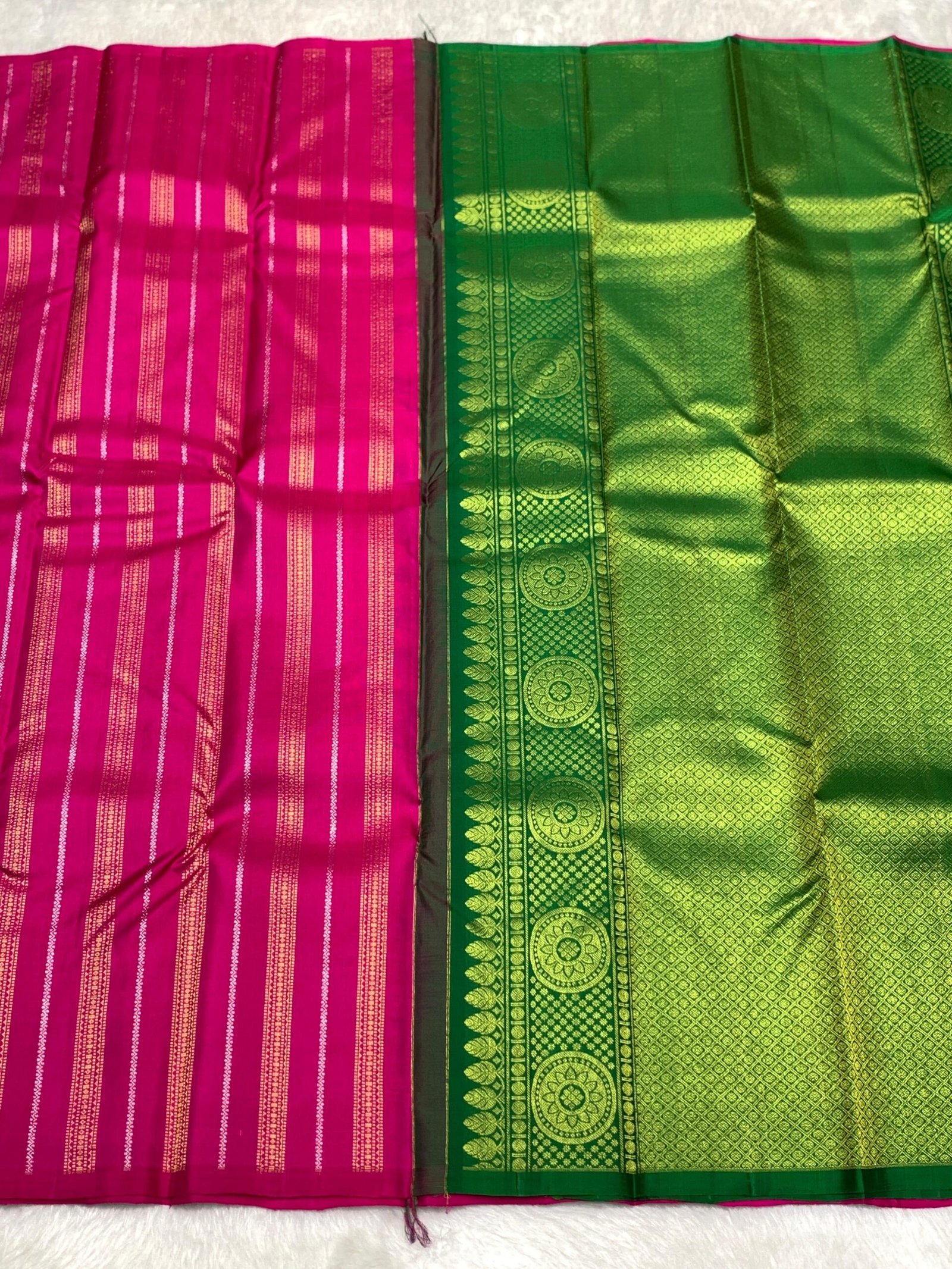 Pure Kancheepuram Handwoven Silk Saree with Zari | Silk Mark Assured - Image 3