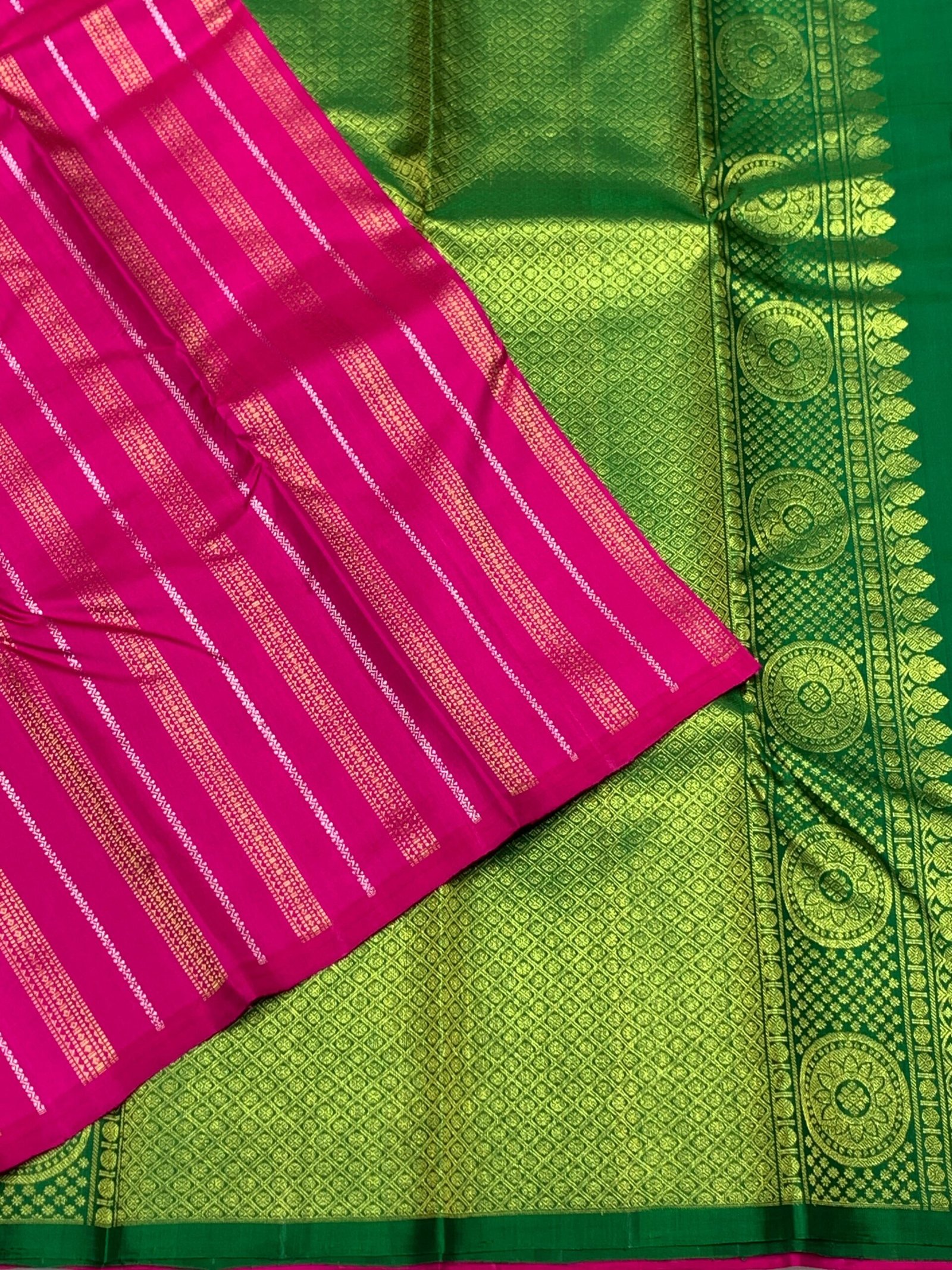 Pure Kancheepuram Handwoven Silk Saree with Zari | Silk Mark Assured - Image 4