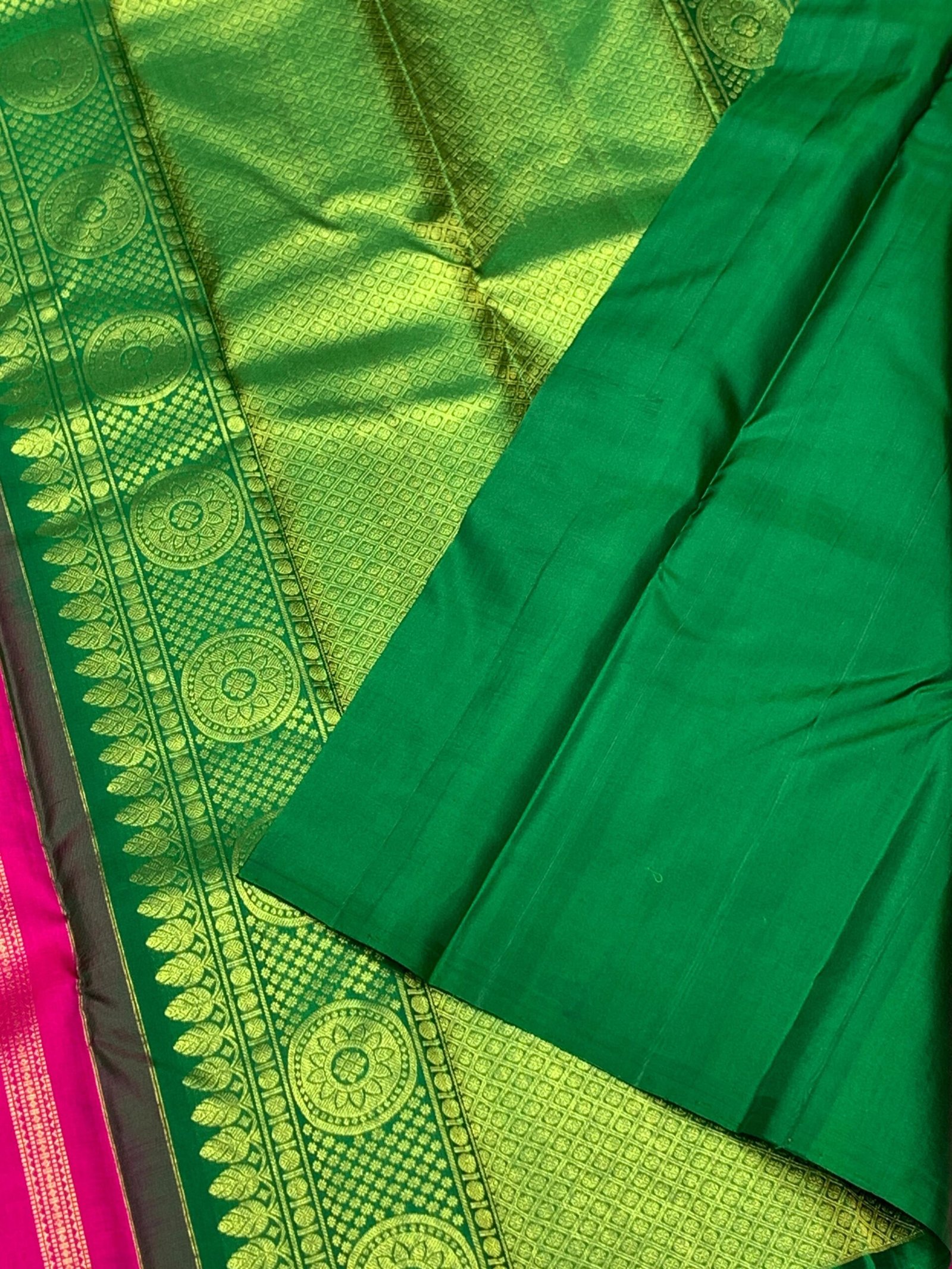 Pure Kancheepuram Handwoven Silk Saree with Zari | Silk Mark Assured - Image 5